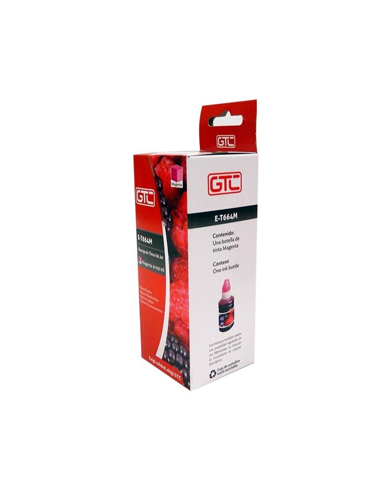 TINTA EPSON E-T664M MAGENTA 100ML GTC