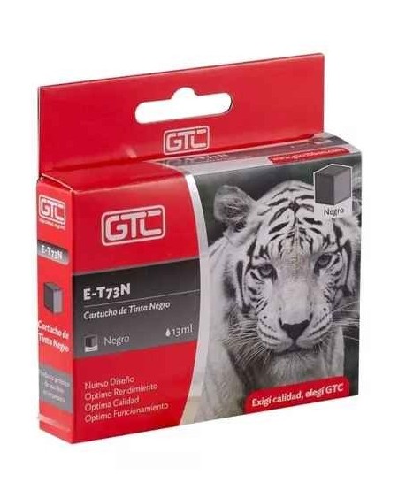 CARTUCHO EPSON GT 73 NEGRO E-T73N 13ML GTC