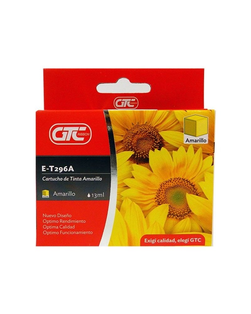 CARTUCHO EPSON GT 296A AMARILLO 13ML GTC