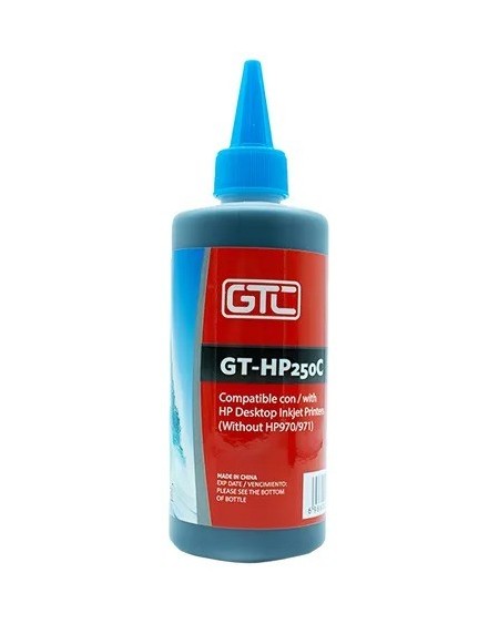 TINTA HP CYAN 250CC GT-HP250 GTC