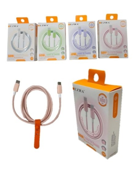 CABLE TIPO C A IPHONE 27W VERDE EZ-W154 EZRA