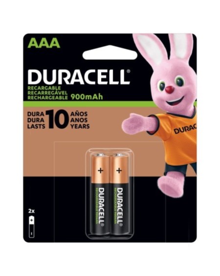 PILAS RECARGABLES AAA X 2 900MAH DURACELL