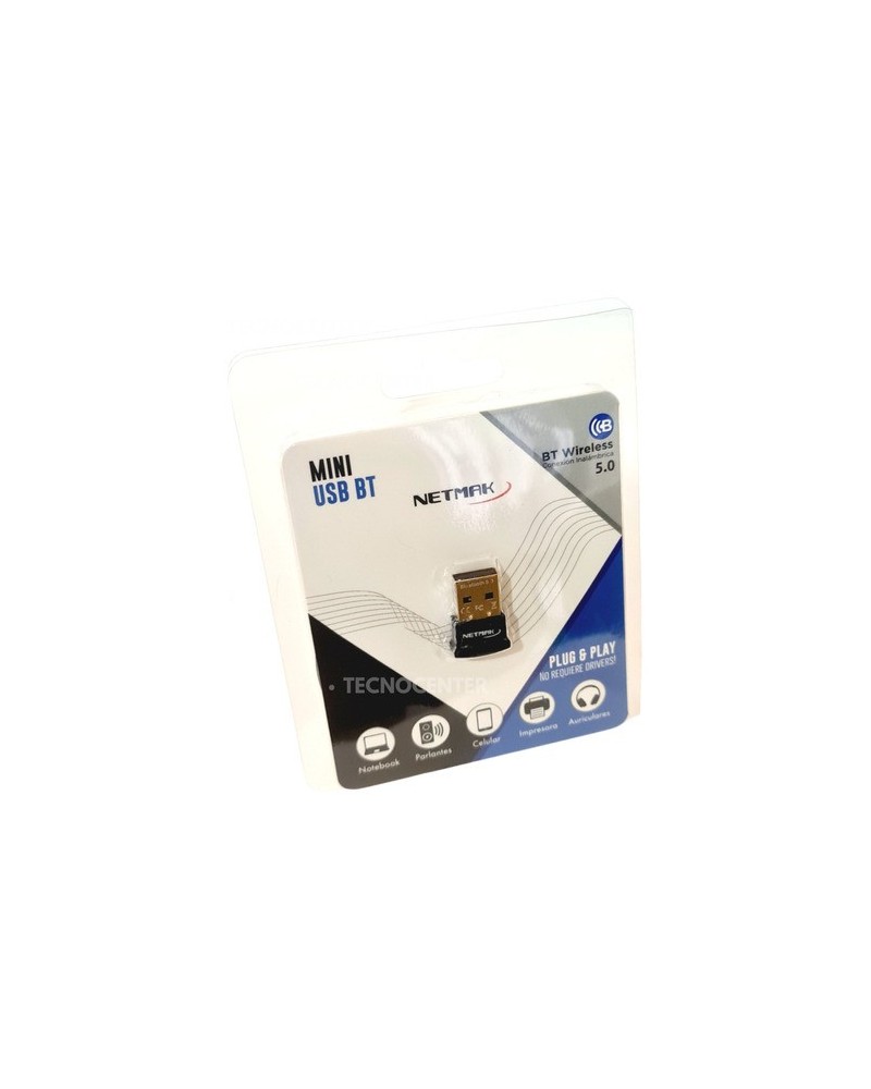 ADAPTADOR BLUETOOTH 5.0 USB 2.0 3MBPS NM-BT NETMAK