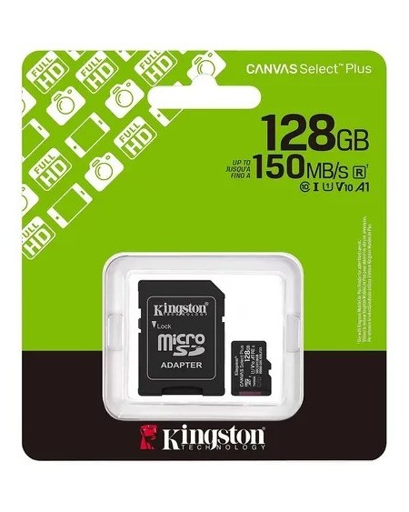 MEMORIA MICRO SD 128GB V10 150MBPS KINGSTON