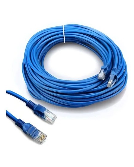 CABLE DE RED PATCH CORD 10MTS AZUL QIULINK