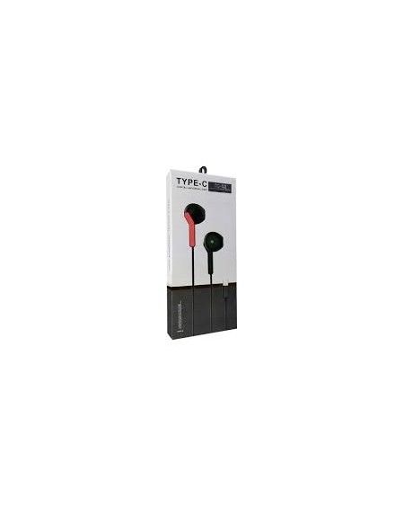 AURICULAR IN-EAR TIPO C COLORES UNIVERSAL CHIP TC-02