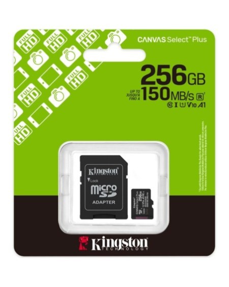 MEMORIA MICRO SD 256GB 150MBPS CANVAS SELECT PLUS KINGSTON