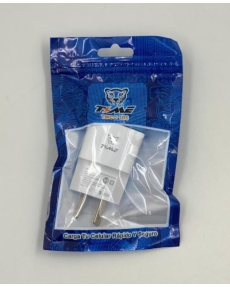 CARGADOR 220V A USB CABEZAL 1AMP TMCC-106 TIME