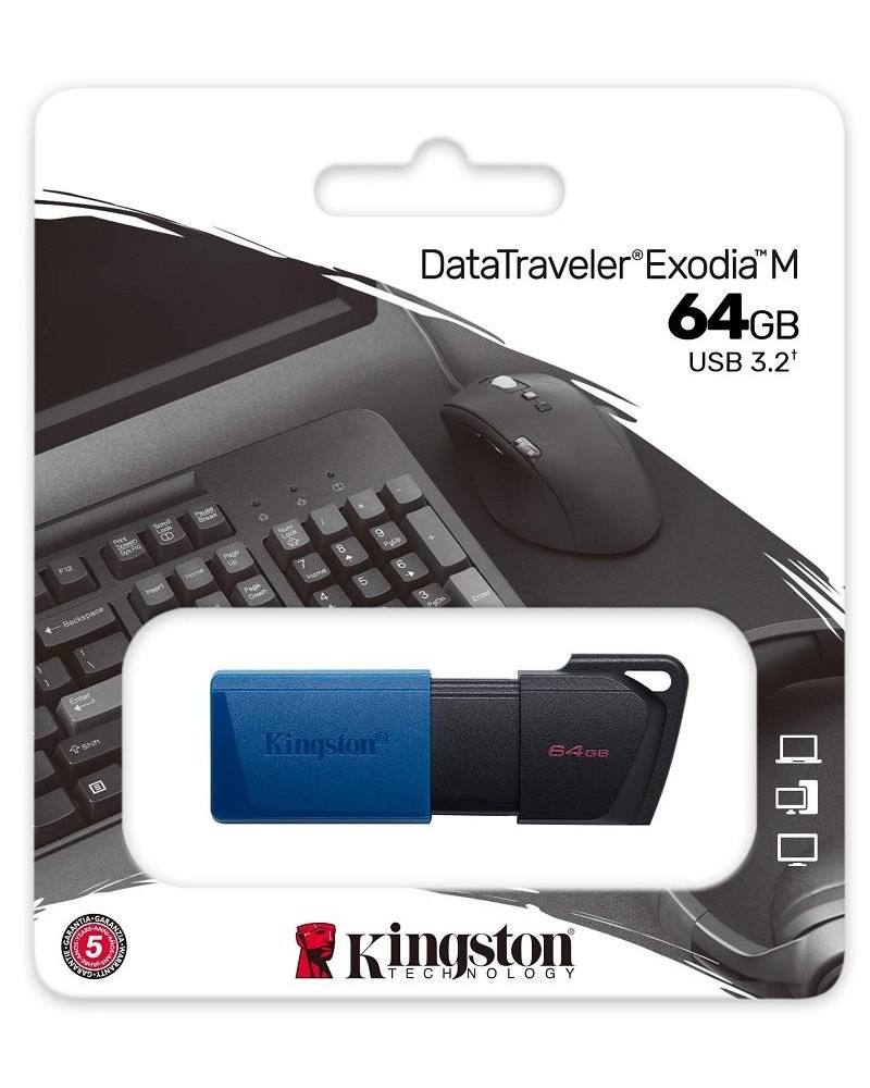 PEN DRIVE 64GB DTXM EXODIA M USB 3.2 KINGSTON
