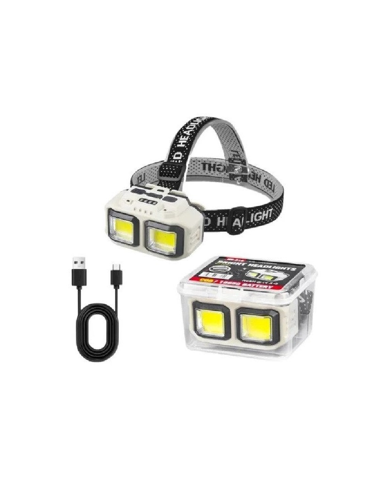 LINTERNA MINERA 2LED REFLECTOR RECARGABLE NX-816