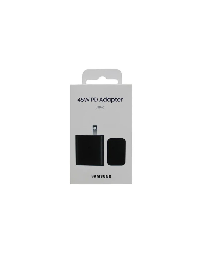CARGADOR 220V A USB TIPO C CABEZAL 45W PD ADAPTER SAMSUNG