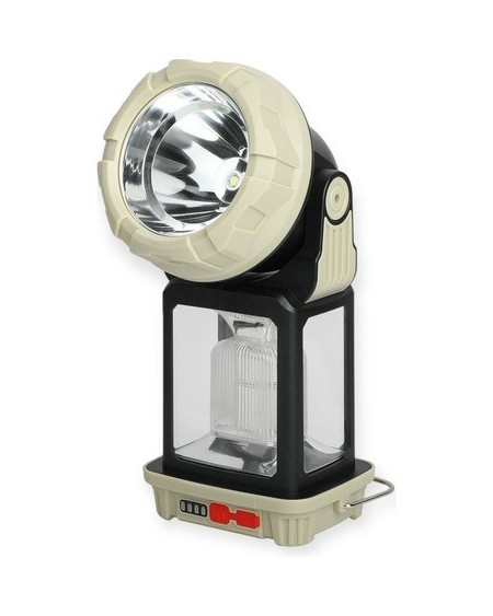 FAROL CAMPING SOLAR 12V + LINTERNA AV47695