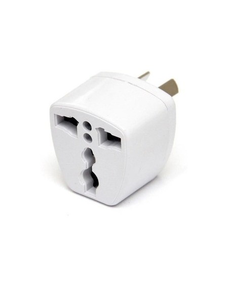 ADAPTADOR 220V PATA CHATA A PATA EUROPEA BLANCO