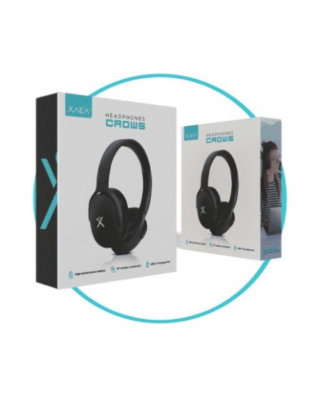 AURICULAR BLUETOOTH VINCHA NEGRO CROWS NEGRO XAEA