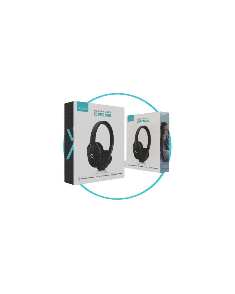 AURICULAR BLUETOOTH VINCHA NEGRO CROWS NEGRO XAEA