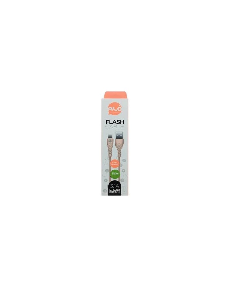 CABLE USB TIPO C 3.1AMP NEGRO ALO