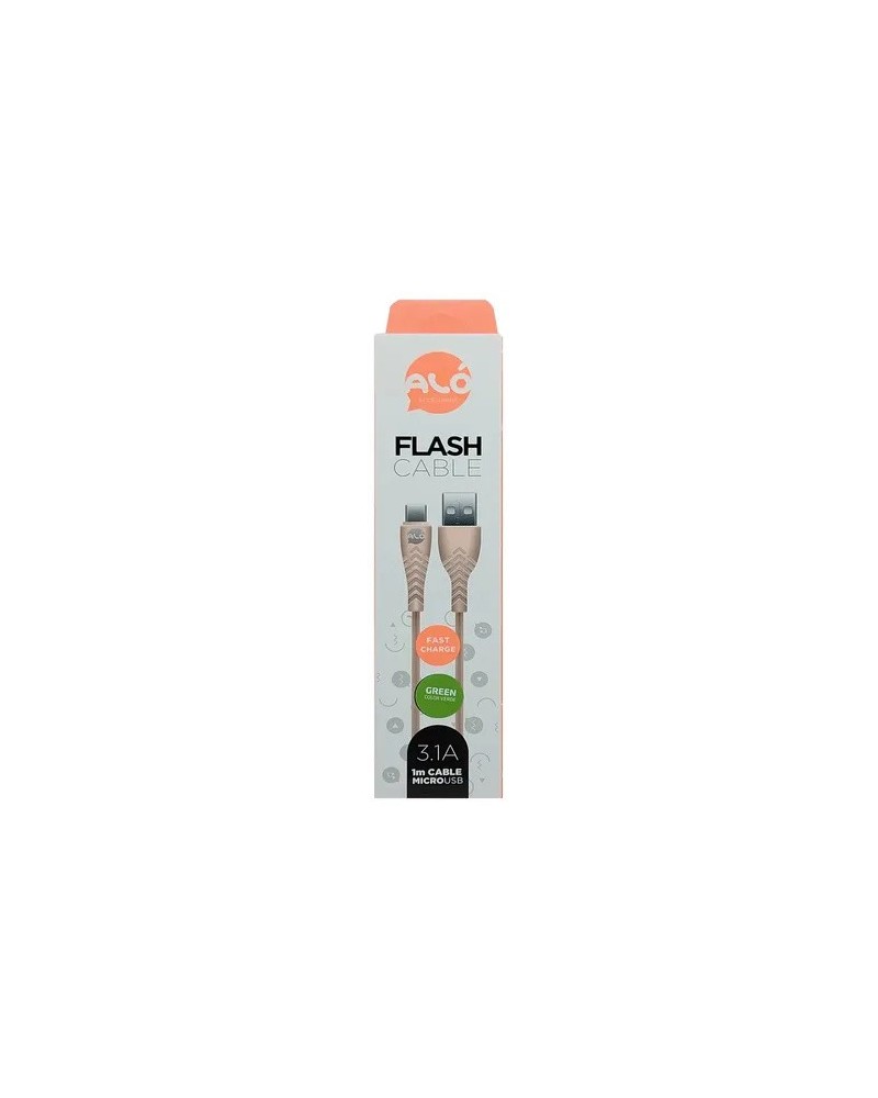 CABLE USB TIPO C 3.1AMP GRIZ ALO