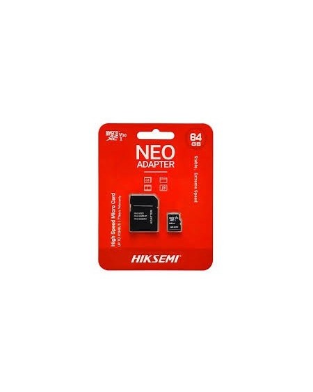 MEMORIA MICRO SD 64GB CLASE 10 V30 NEO HIKSEMI