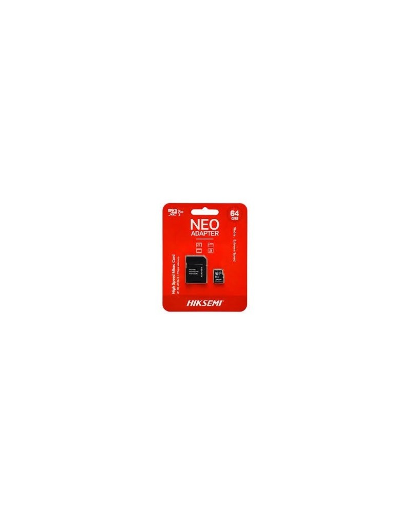 MEMORIA MICRO SD 64GB CLASE 10 V30 NEO HIKSEMI