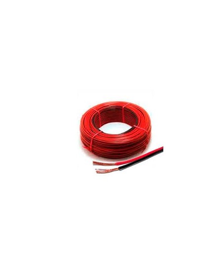 CABLE PARA PARLANTE 2X0.50X100MTS NEGRO Y ROJO