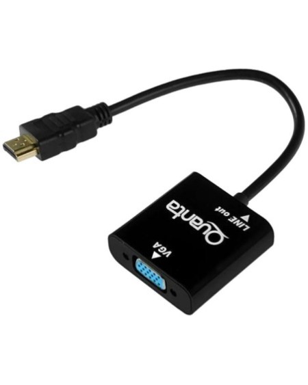 CONVERSOR DE HDMI A VGA C/SONIDO NEGRO