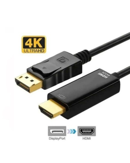 CABLE DISPLAY PORT A HDMI  1.8MTS 4K KCC-2798 KOLKE