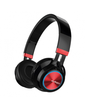 AURICULAR BLUETOOTH VINCHA NEGRO C/ROJO AP02012 AUDIO PRO