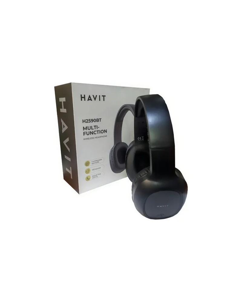 AURICULAR BLUETOOTH VINCHA NEGRO H2590BT PRO MULTIFUNCION HAVIT