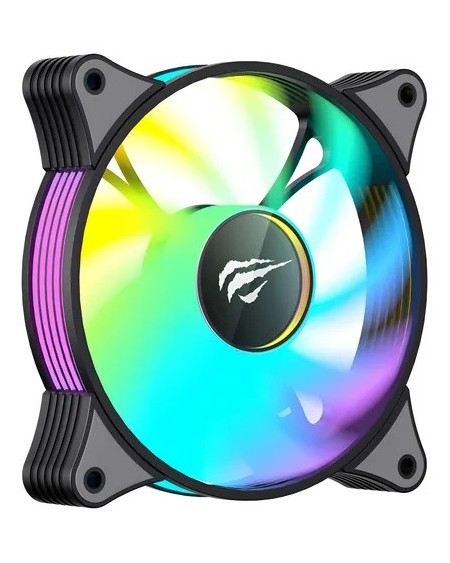 COOLER 120X120 RGB NEGRO GAMENOTE F2096 HAVIT