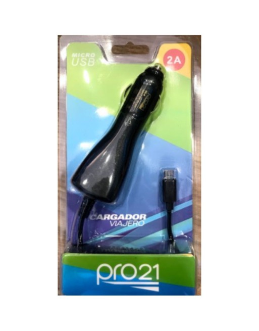 CARGADOR 12V MICRO USB 2AMP PRO21