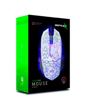 MOUSE GAMER PRO RX0008W 1000DPI REPTILE