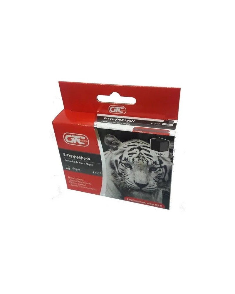 CARTUCHO EPSON GT 195/196/197 NEGRO 13ML GTC