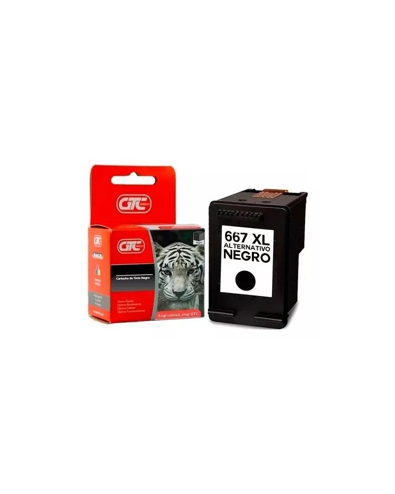 CARTUCHO HP GT 667XL NEGRO 22ML GTC