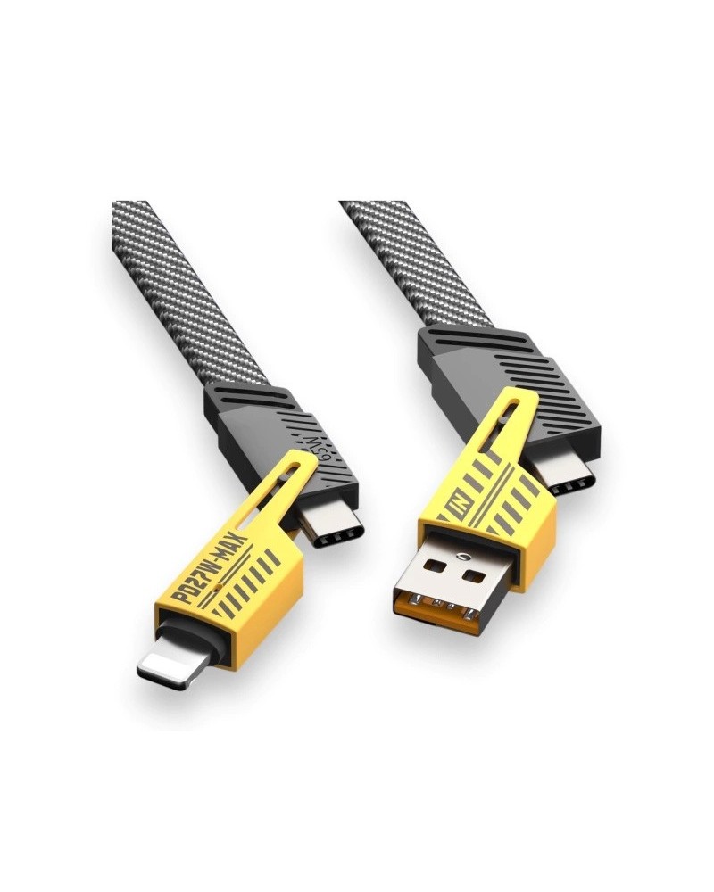 CABLE USB TIPO C Y IPHONE 4 EN 1 40W+PD25W CAB-44007