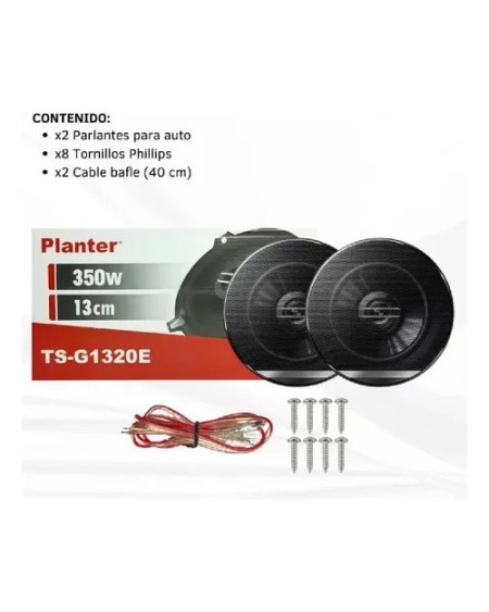 PARLANTES P/AUTO 6X6 3500W 10CM TS-G1320E PLANTER