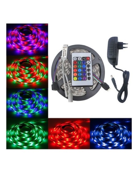 TIRA DE LED 50X50 5MTS TMTLD9702 C/FUENTE Y COMANDO TIME