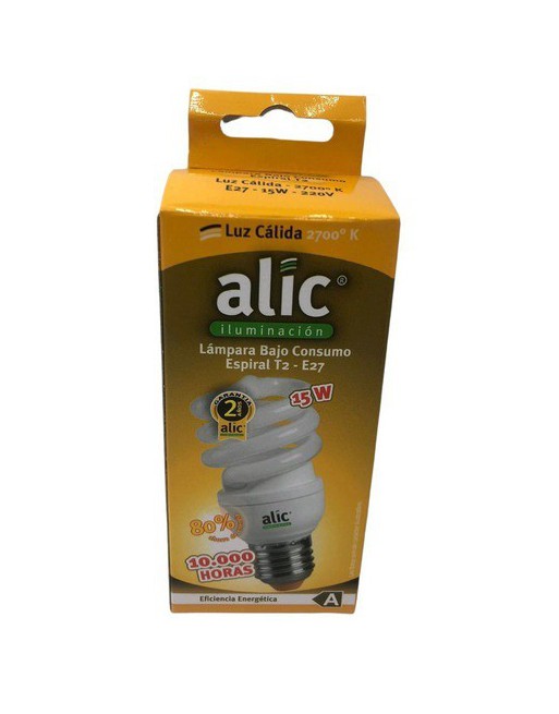 FOCO BAJO CONSUMO 24W 12V LUZ CALIDA 6000HS ALIC