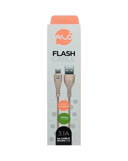 CABLE USB TIPO C 3.1AMP GRIZ ALO