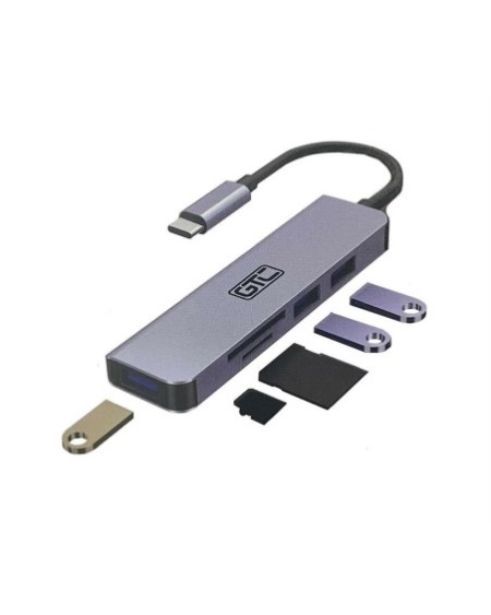 HUB USB + TIPO C 4 PUERTOS HUG-016 GTC
