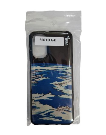 TPU MOTOROLA MOTO G41 DISEÑO PLANETA TIERRA