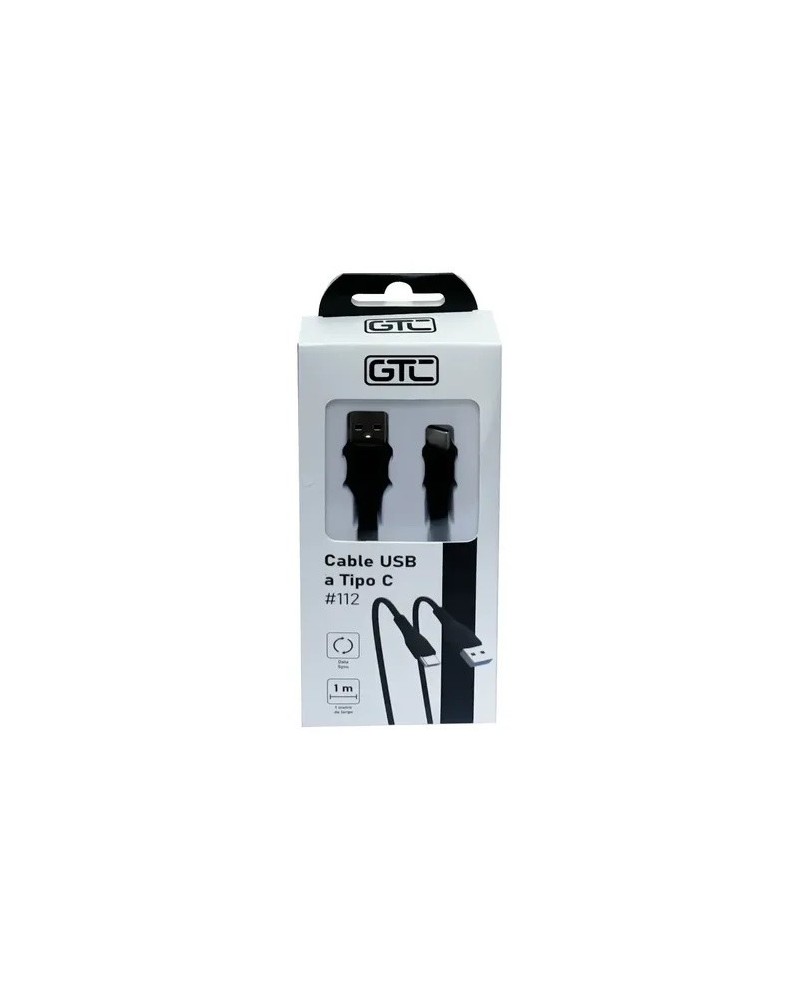 CABLE USB TIPO C 1MTS NEGRO COD112 GTC
