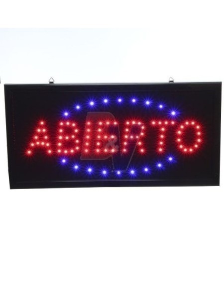 CARTEL DE LED ABIERTO HYTOSHY