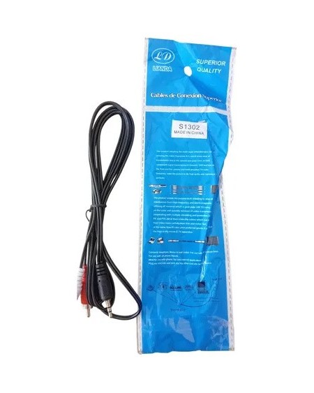 CABLE 3.5 M/M 1.5MTS NEGRO QUALITY