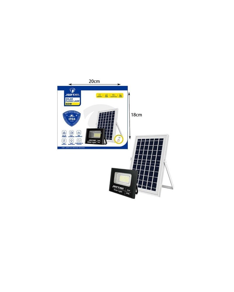 REFLECTOR SOLAR 50W C/CONTROL IP66 JORTAN