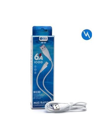CABLE USB MICRO USB 6AMP CARGA RAPIDA CB-61 IBEK