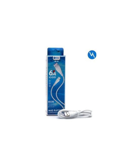 CABLE USB MICRO USB 6AMP CARGA RAPIDA CB-61 IBEK