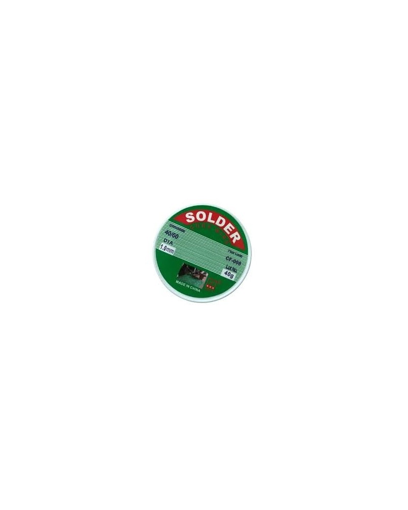 ESTAÑO EN ROLLO 1.0MM 40G 40/60 CF-008 SOLDER