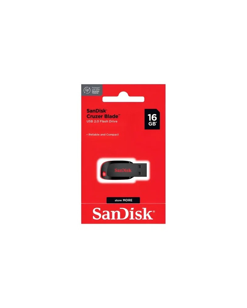 PEN DRIVE 16GB NEGRO CRUZER BLADE SANDISK