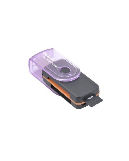 LECTOR DE MEMORIA MULTIPLE TAPA TRANPARENTE COLORES LM-1302