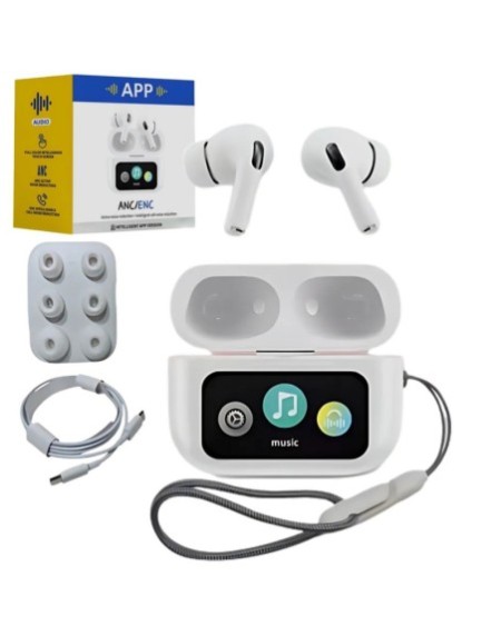 AURICULAR BLUETOOTH IN-EAR ANC/ENC C/PANTALLA TACTIL A9P APP